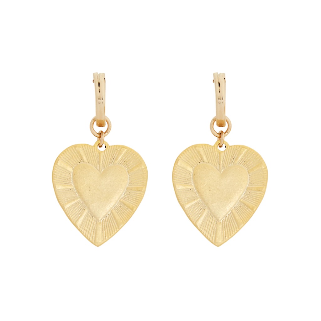 Gold The Best Is Yet To Come Huggies Earrings